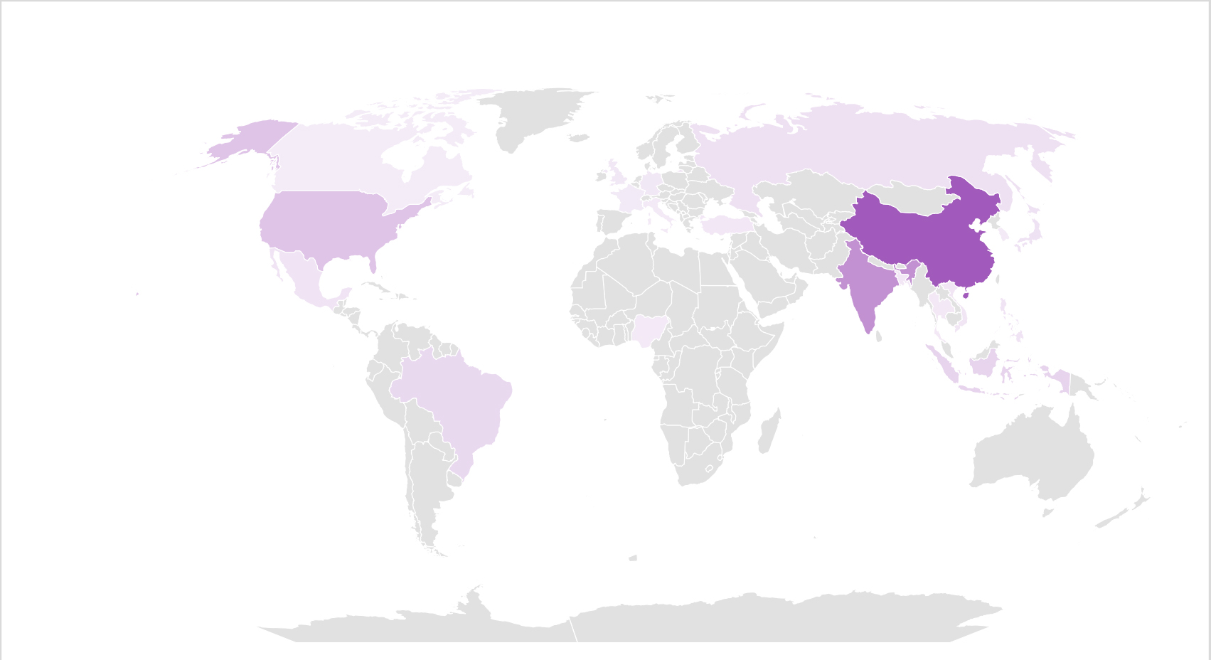 Geografisk fordeling